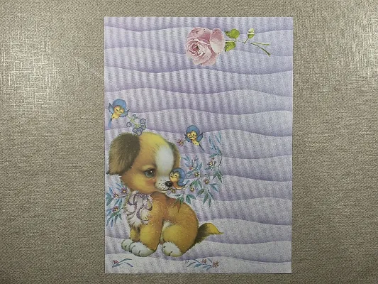 Papel de carta antigo - Bichinhos - 4196