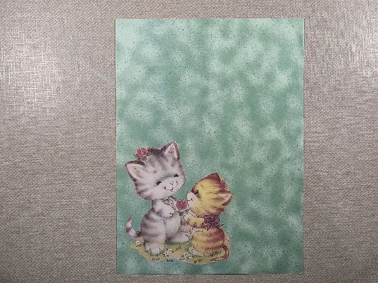 Papel de carta antigo - Bichinhos - 4201