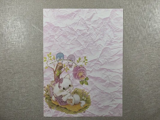 Papel de carta antigo - Bichinhos - 4207