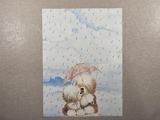 Papel de carta antigo - Bichinhos - 4209