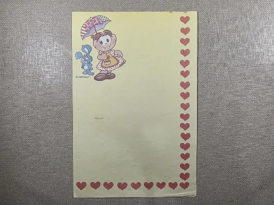 Papel de carta antigo da Turma da Mônica 19