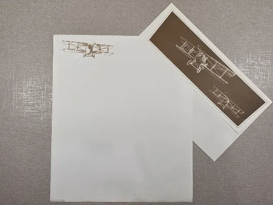 Conjunto de papel de carta antigo - 1047