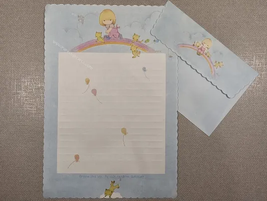 Conjunto de papel de carta antigo - 1051