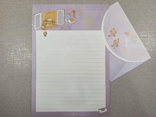 Conjunto de papel de carta antigo - 1053