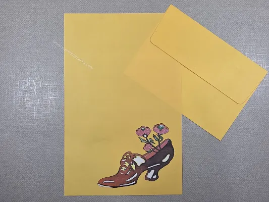 Conjunto de papel de carta antigo - 1055