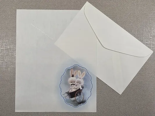 Conjunto de papel de carta antigo - 1058