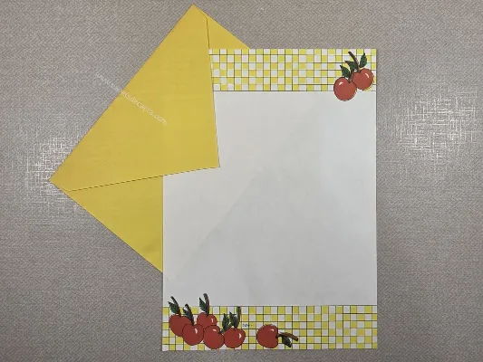 Conjunto de papel de carta antigo - 1060