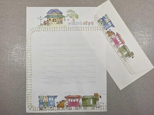 Conjunto de papel de carta antigo - 1062