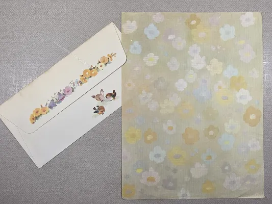Conjunto de papel de carta antigo - 1065