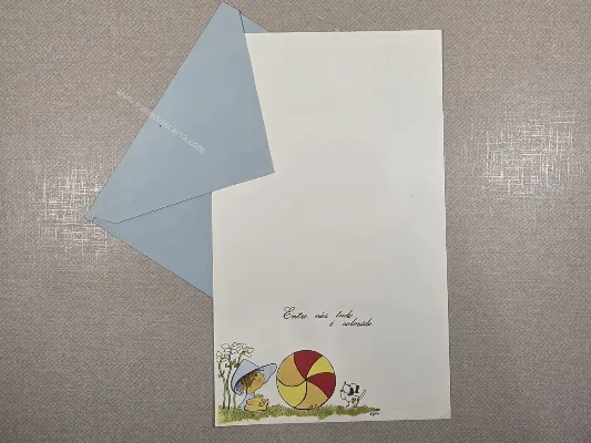 Conjunto de papel de carta antigo - 1067