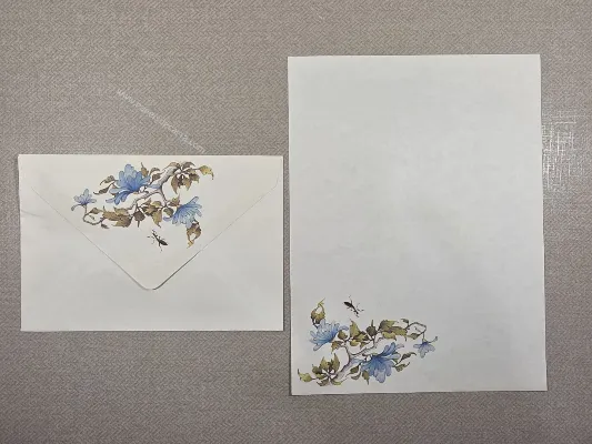 Conjunto de papel de carta antigo - 1068