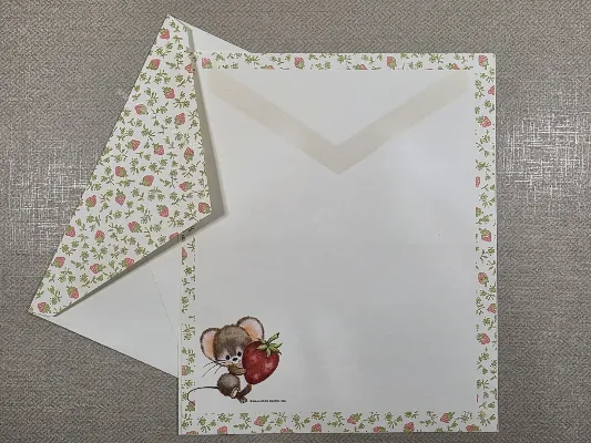 Conjunto de papel de carta antigo - 1072