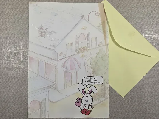 Conjunto de papel de carta antigo - 1074