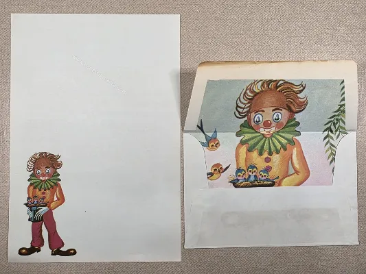 Conjunto de papel de carta antigo - 1080