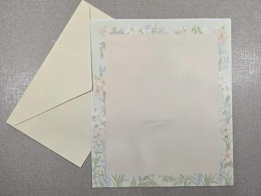 Conjunto de papel de carta antigo - 1086