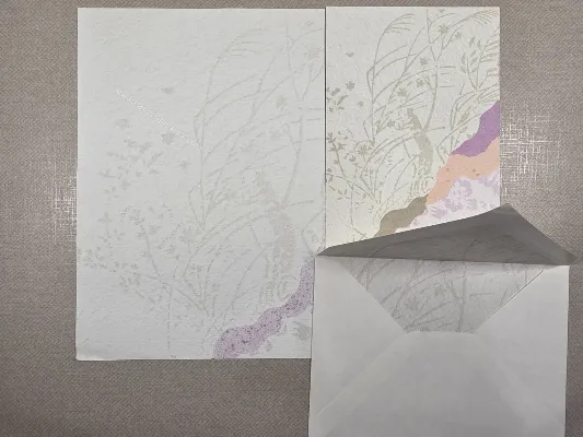 Conjunto de papel de carta antigo - 1087
