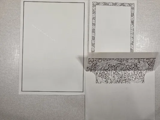 Conjunto de papel de carta antigo - 1088