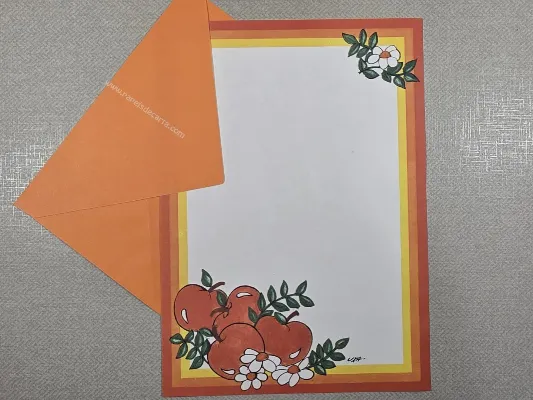 Conjunto de papel de carta antigo - 1089