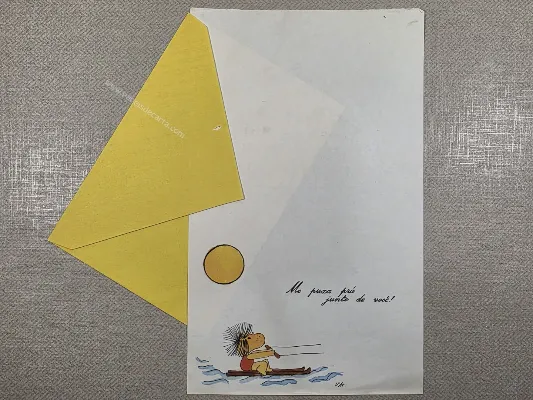 Conjunto de papel de carta antigo - 1090