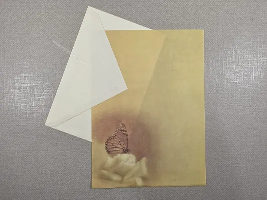 Conjunto de papel de carta antigo - 1091