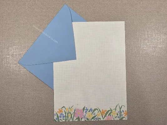 Conjunto de papel de carta antigo - 1094