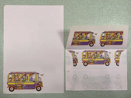 Conjunto de papel de carta antigo - 1095