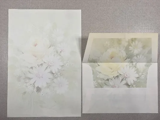 Conjunto de papel de carta antigo - 1096