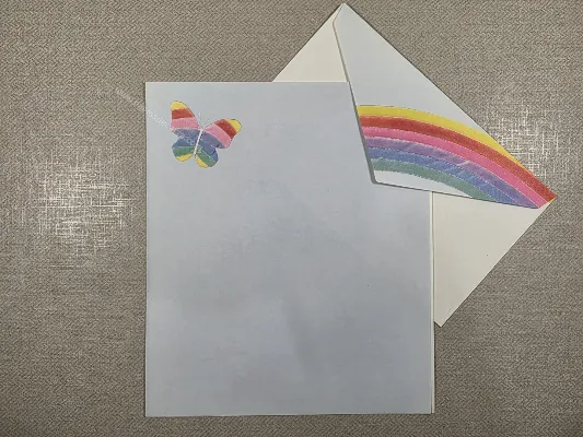 Conjunto de papel de carta antigo - 1098