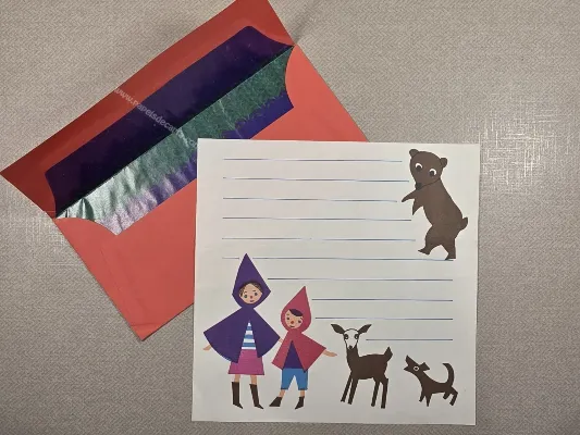 Conjunto de papel de carta antigo - 1099