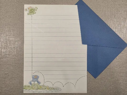 Conjunto de papel de carta antigo - 1102