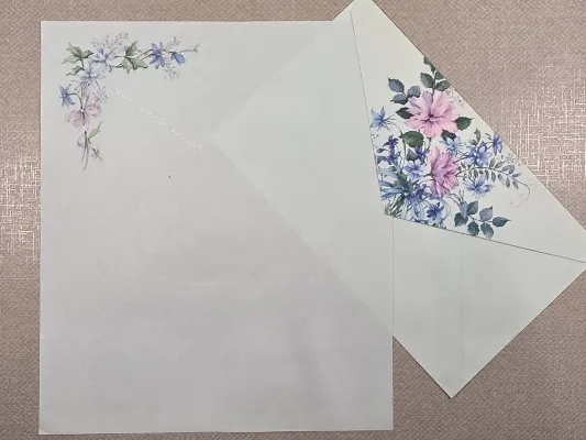 Conjunto de papel de carta antigo - 1106