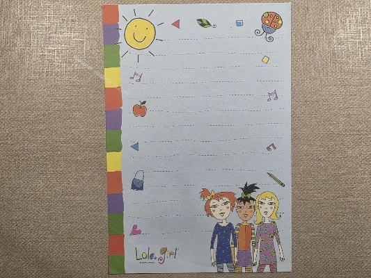 Papel de carta Menininhas - 2751