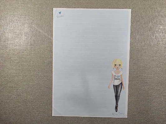 Papel de carta Menininhas - 2777