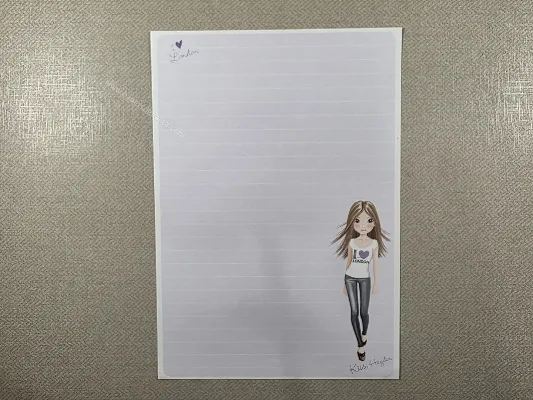 Papel de carta Menininhas - 2778