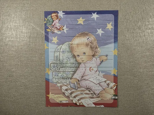 Papel de carta Menininhas - 2792