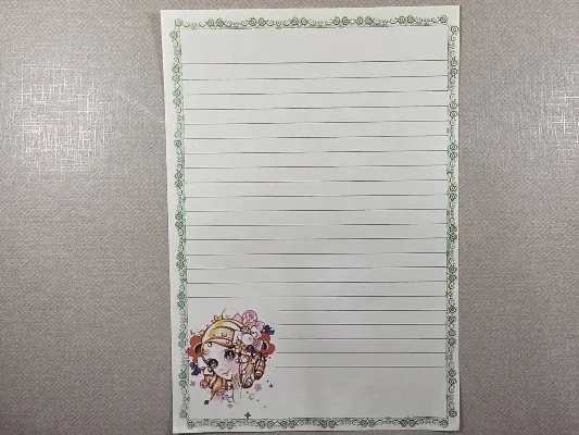 Papel de carta Menininhas - 2796