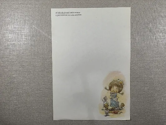 Papel de carta Menininhas - 2809