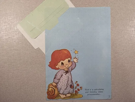 Papel de carta antigo - Coleção Apaixonados  - 502