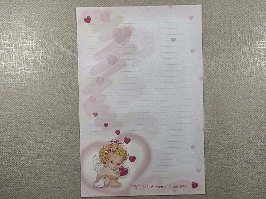 Papel de carta anjos - 13