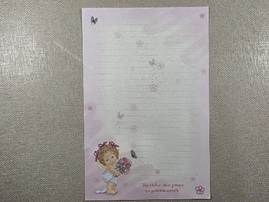 Papel de carta anjos - 14