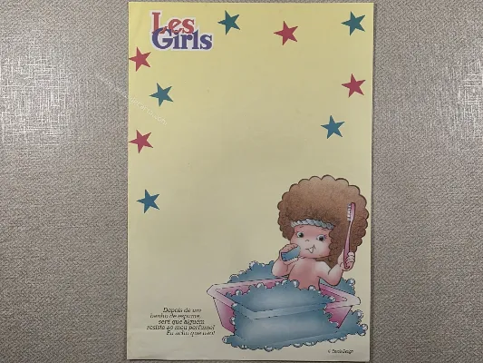Papel de carta antigo - Les Girls 01