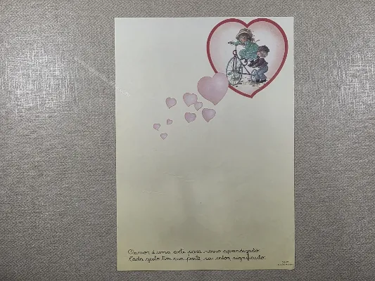 Papel de carta antigo - Coleção Edições Paulinas - Fofura - 06
