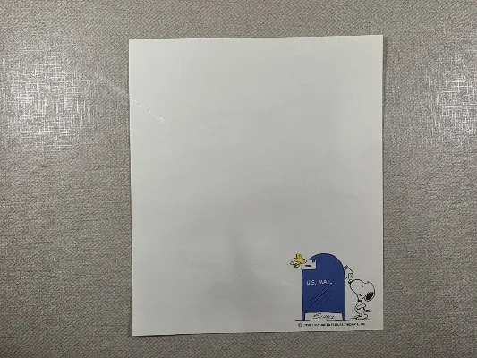 Papel de carta do Snoopy 86