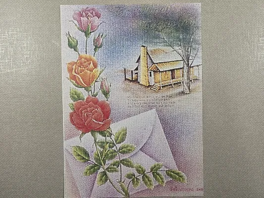 Papel de carta antigo - Coleção Primavera - 349