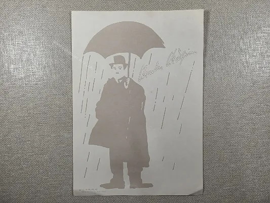 Papel de carta antigo - Charles Chaplim 281