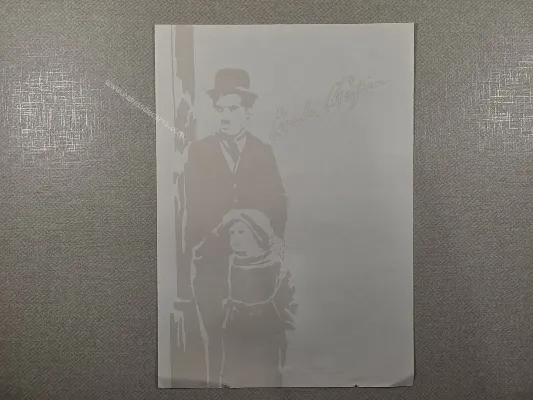 Papel de carta antigo - Charles Chaplim 282