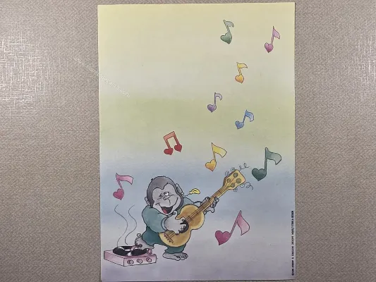 Papel de carta antigo - Bichinhos - 03