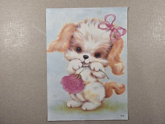 Papel de carta antigo - Bichinhos - 4226