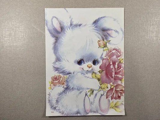 Papel de carta antigo - Bichinhos - 4238