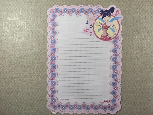 Papel de carta antigo - Coleção Winx - 01